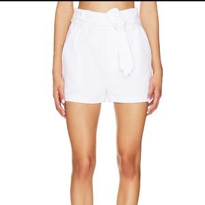 Steve Madden high waisted white shorts